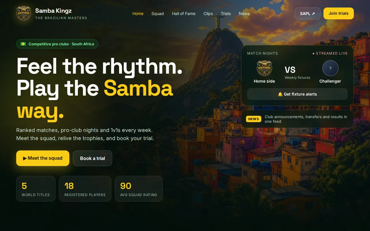 Samba Kingz 2026 refresh concept